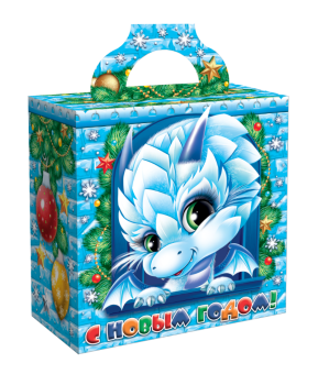 Новогодний подарок сладкий Снежный зверь 600гр
